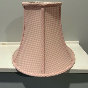 Pink Gingham Lampshade